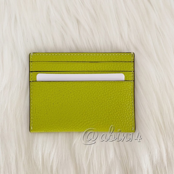 NWT Coach Pebbled Leather Card Case - Picture 4 of 5